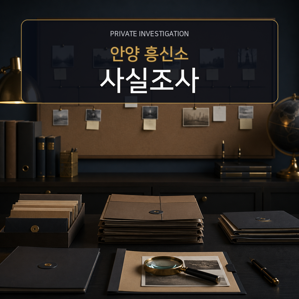 안양 사실관계 조사 전문 흥신소