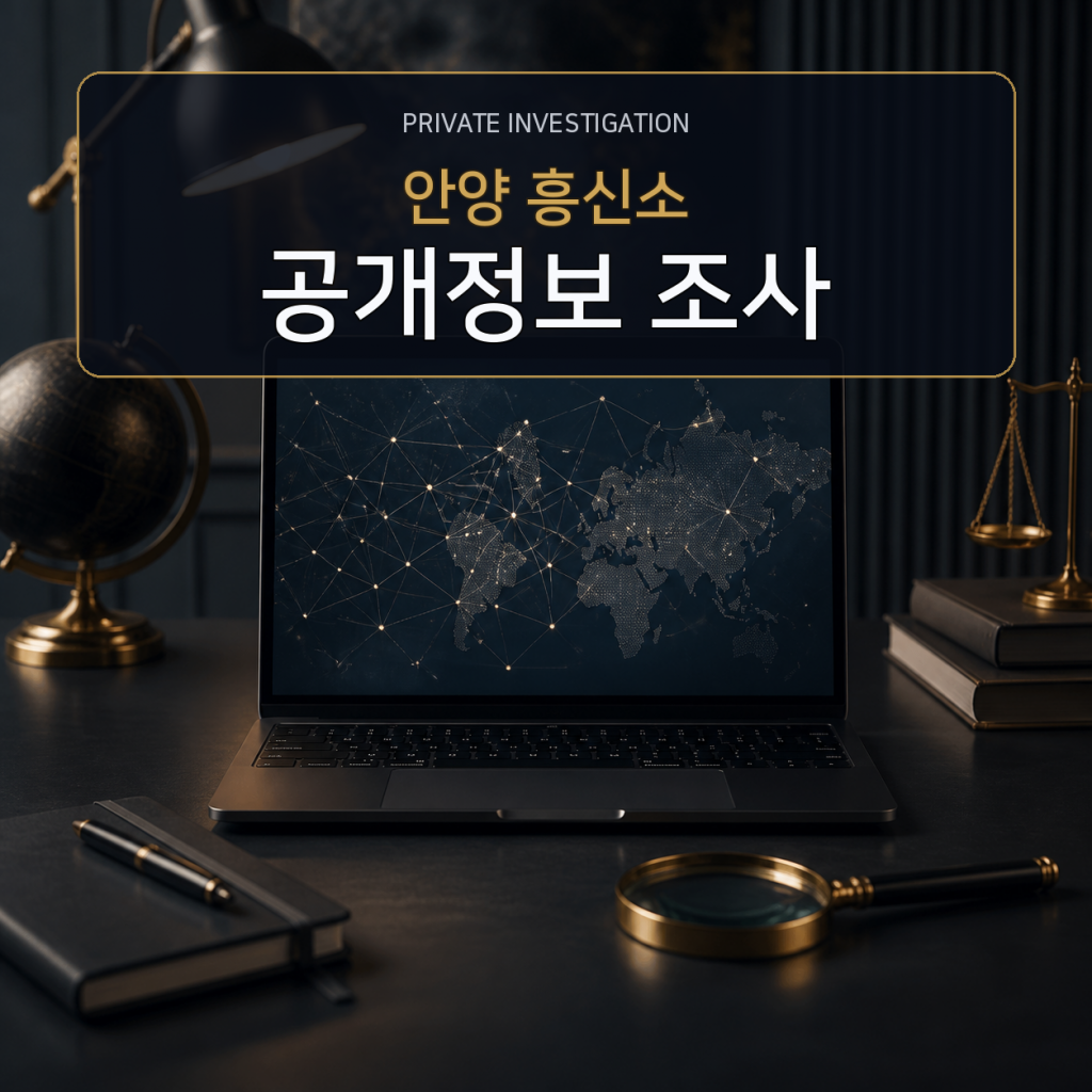 안양 디지털 공개정보 조사 전문 흥신소