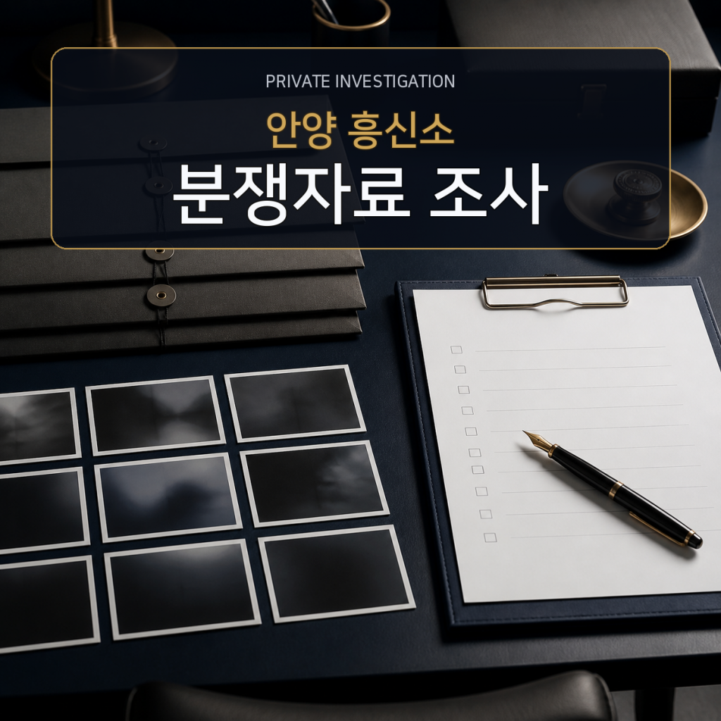 안양 분쟁자료 조사 전문 흥신소